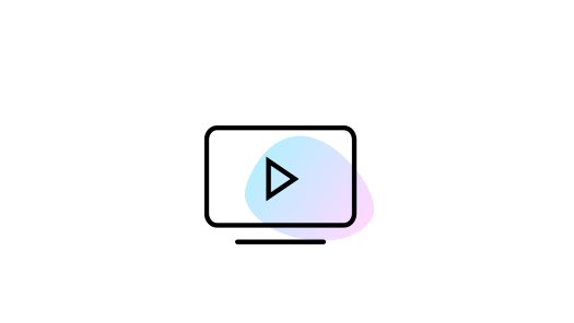 Ícono de TV mostrando botón de reproducción